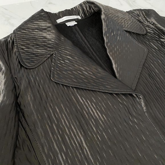 Vintage Textured Silk Peacoat - Picture 2 of 4